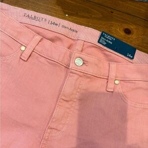NWT Talbots Blush Ankle Jeans